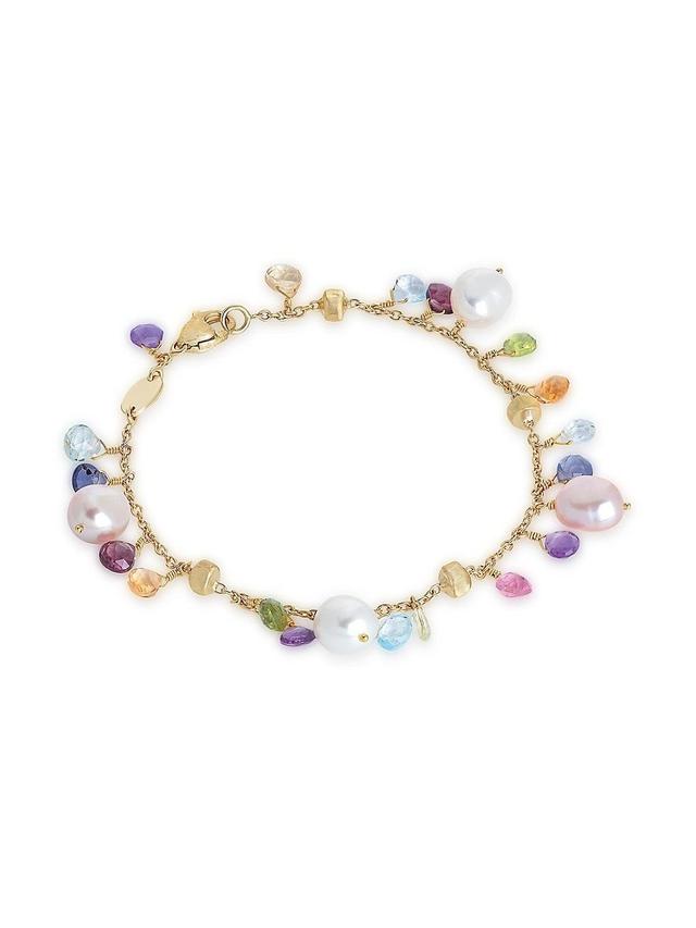 Womens Paradise 18K Yellow Gold & Mixed-Gemstone Bracelet Product Image