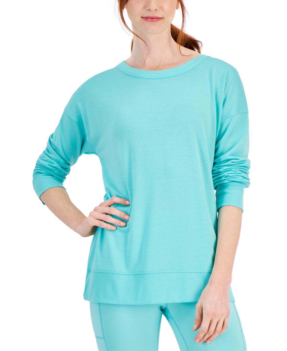 Id Ideology Womens Open-Back Long-Sleeve Pullover Top, Created for Macys Product Image