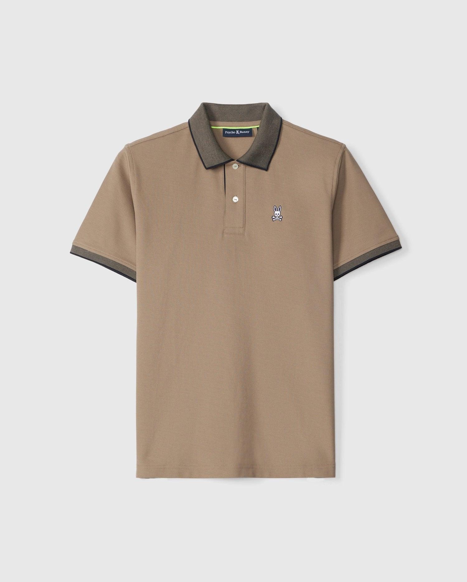 Psycho Bunny Men's Southport Pique Polo Shirt 238 ANTIQUE TAUPE Product Image