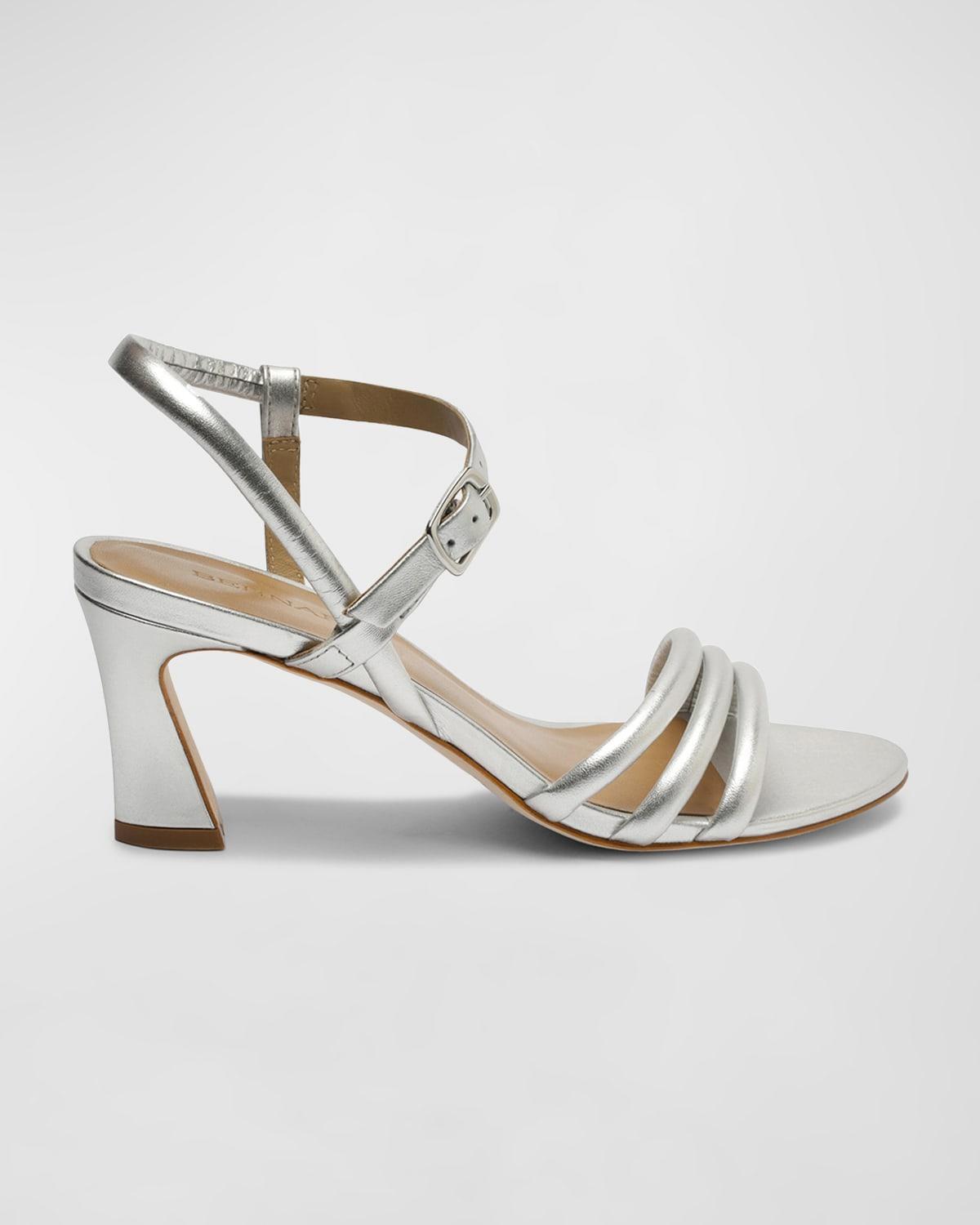 Womens Noor Metallic Leather Strappy Sandals Product Image