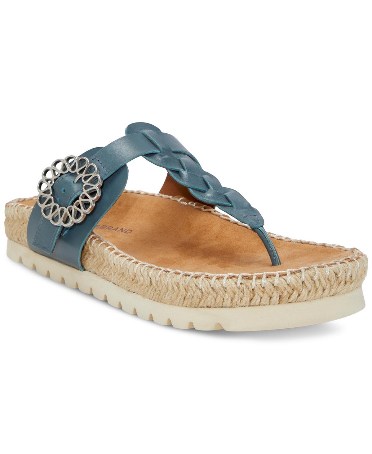 Lucky Brand Womens Libba T-Strap Espadrille Flat Sandals Product Image