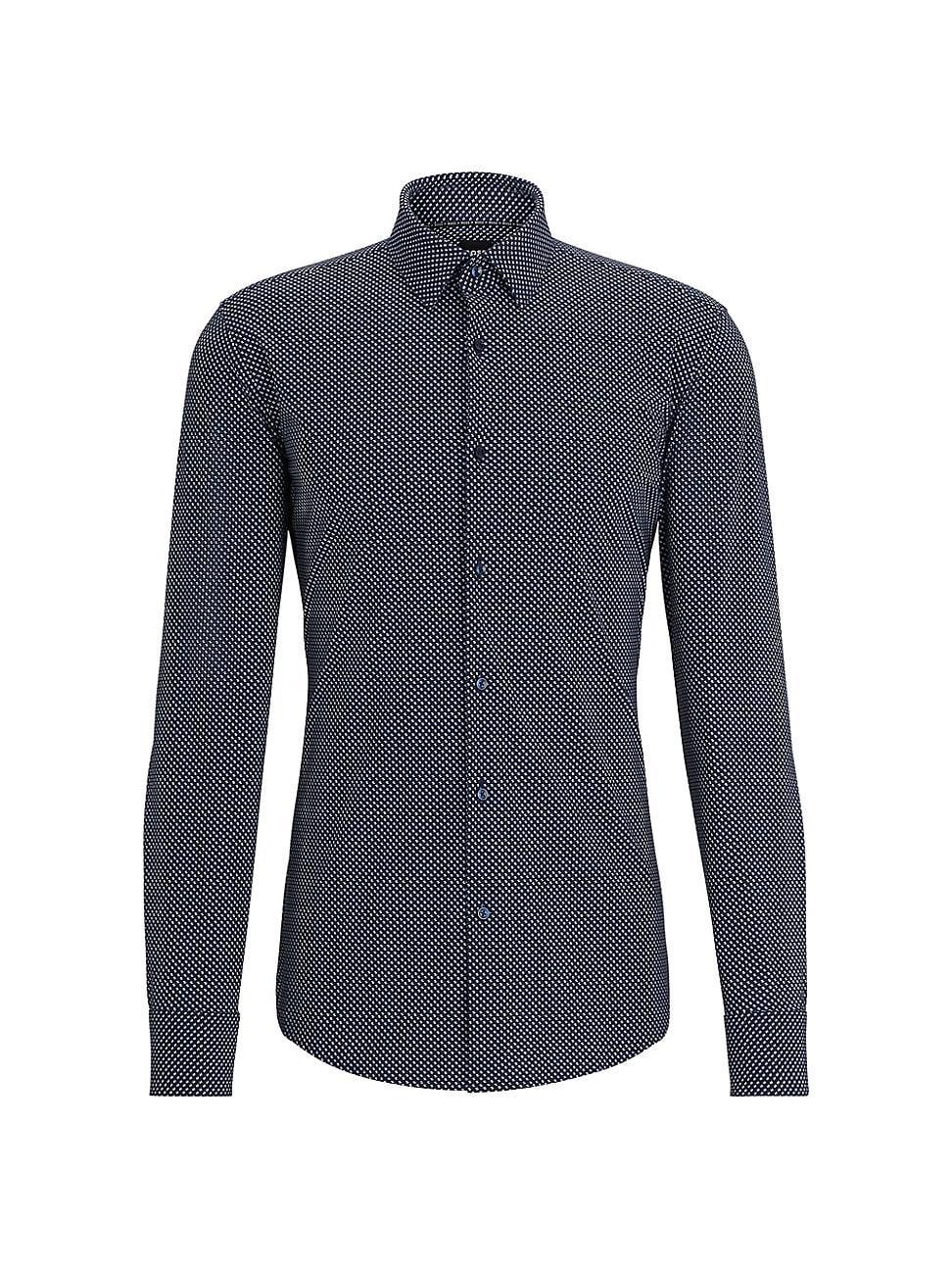 Boss by Hugo Boss Mens Printed Performance-Stretch Slim-Fit Shirt Product Image