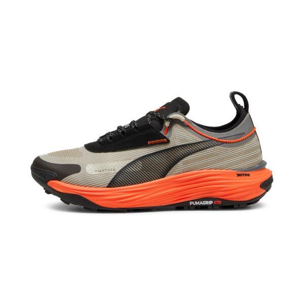 PUMA SEASONS Voyage NITROâ¢ 3 Men's Trail Running Shoes in Desert Dust/Flame Flicker/Black Product Image