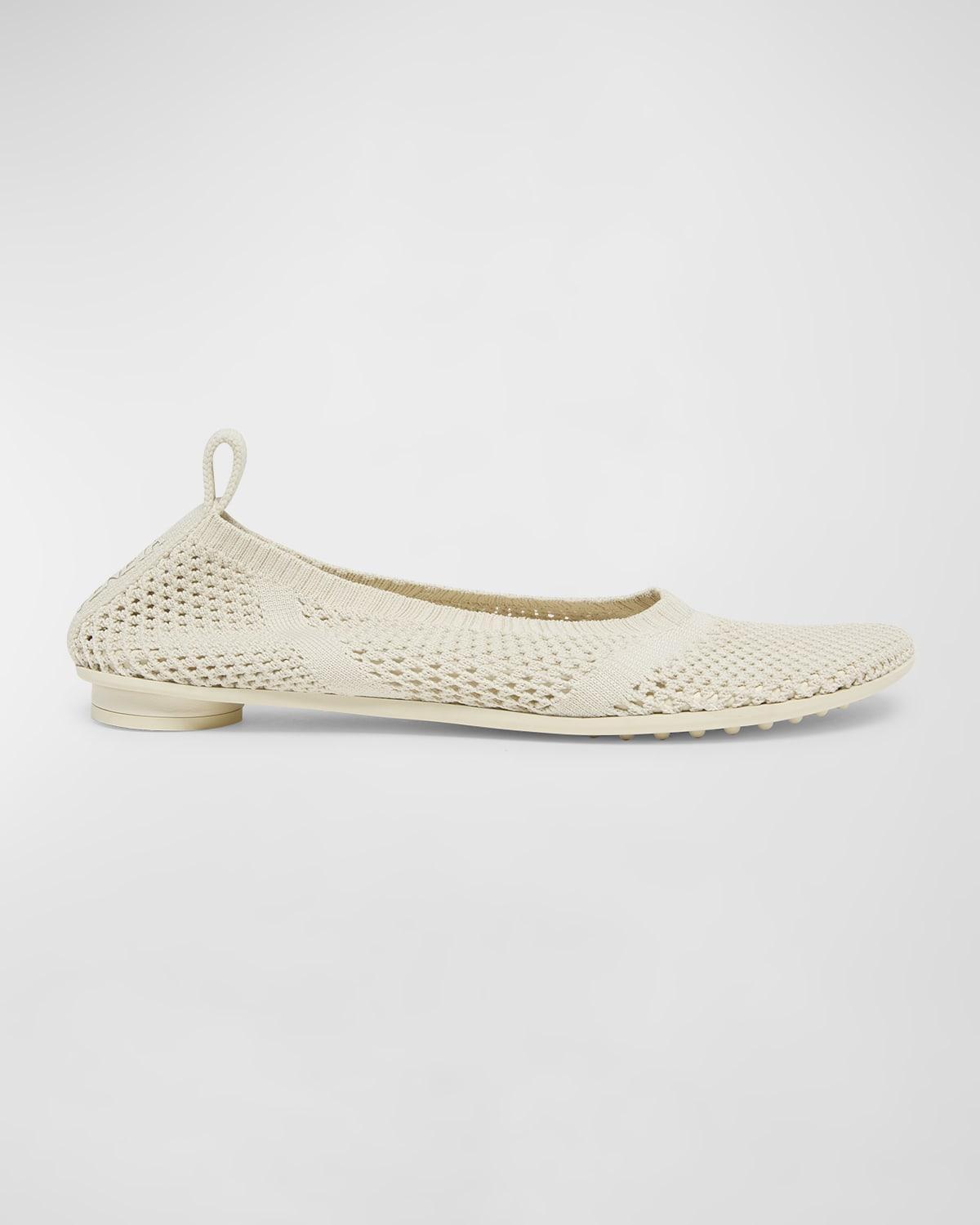 Womens Mesh Knit Ballet Flats Product Image