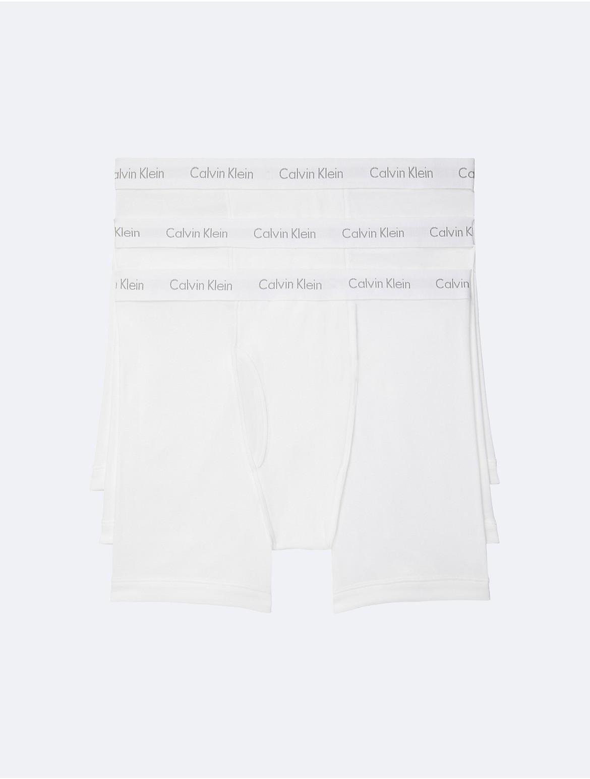 Calvin Klein Mens Big + Tall Cotton Classics 3-Pack Boxer Brief - Black - 2XL Product Image