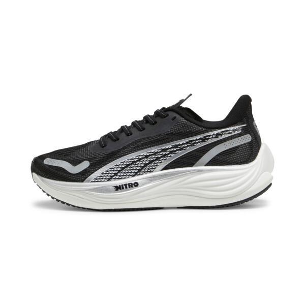 PUMA Velocity NITROâ¢ 3 Women's Running Shoes in Black/Silver/White Product Image