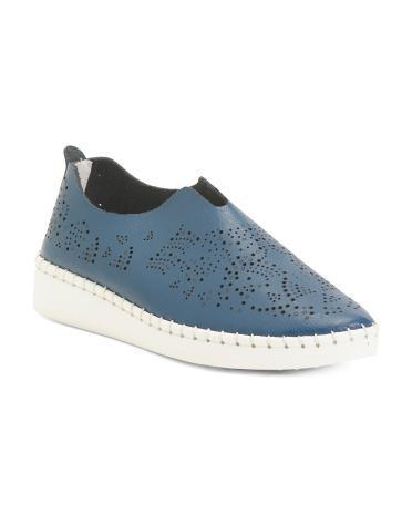 Tw108 Perforated Slip On Sneakers For Women Product Image