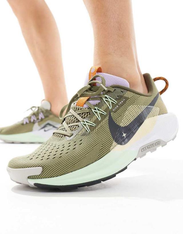 NIKE Reactx Pegasus Trail 5 Sneakers In Dark Green And Olive Product Image