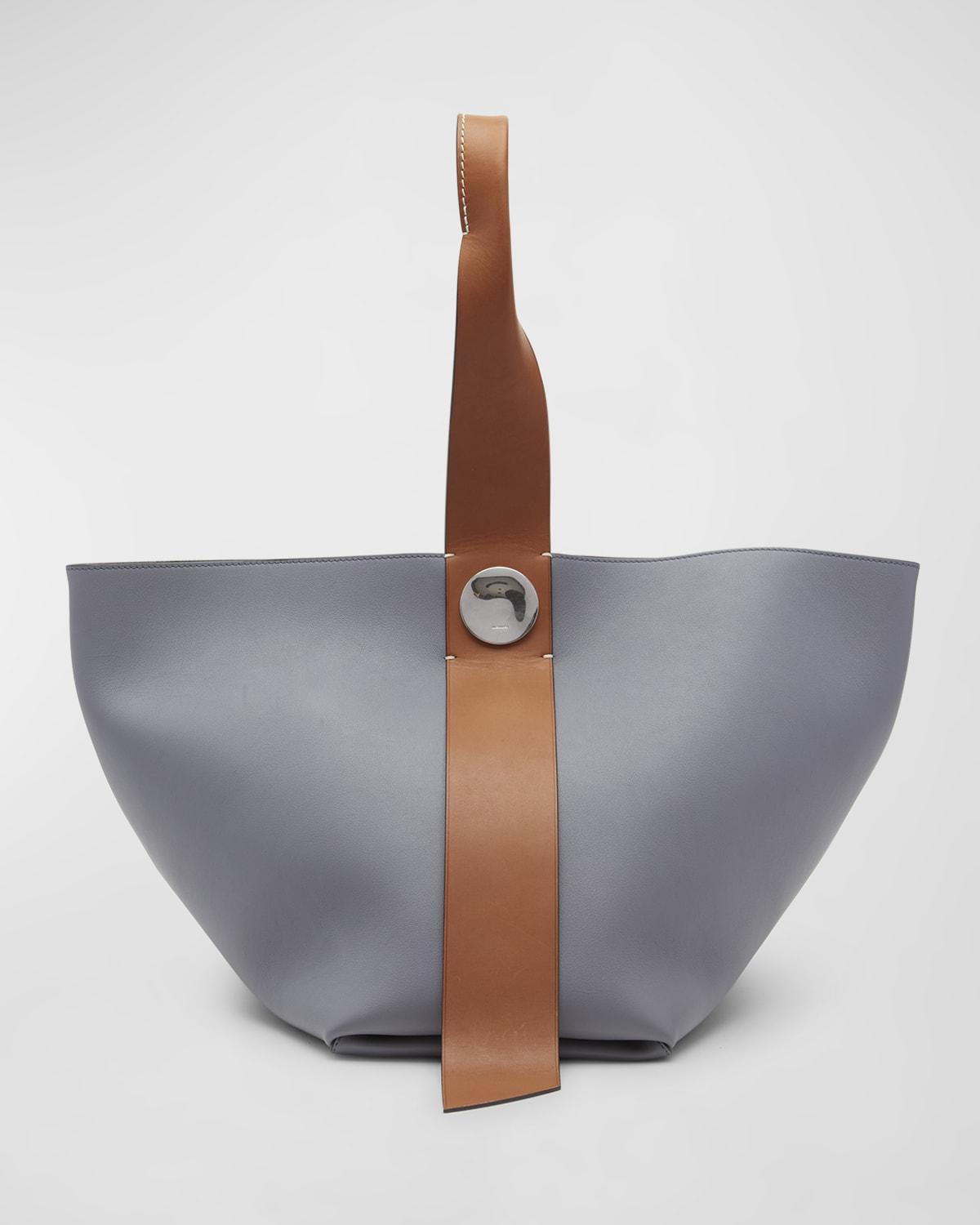 Twisted Medium Leather Hobo Bag Product Image