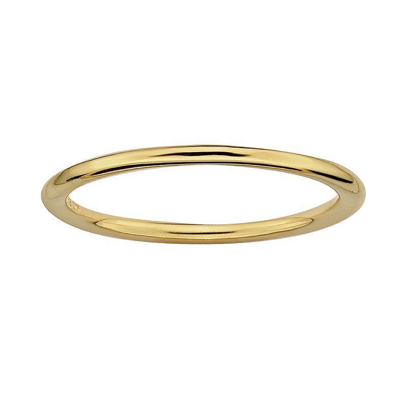 Stacks & Stones 18k Gold Over Silver Stack Ring, Womens Product Image