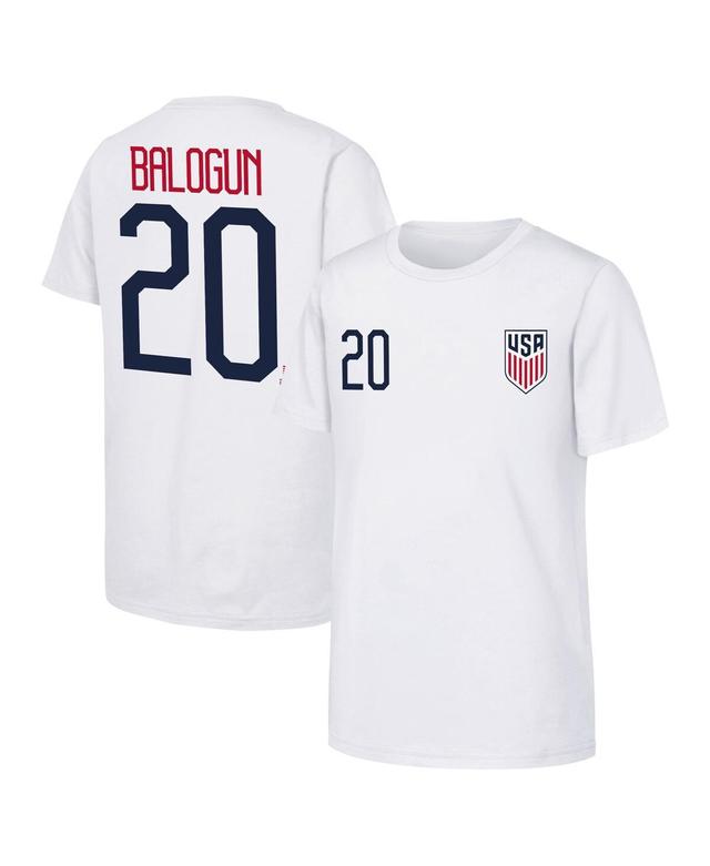 Outerstuff Mens Folarin Balogun White Usmnt Name Number T-Shirt Product Image