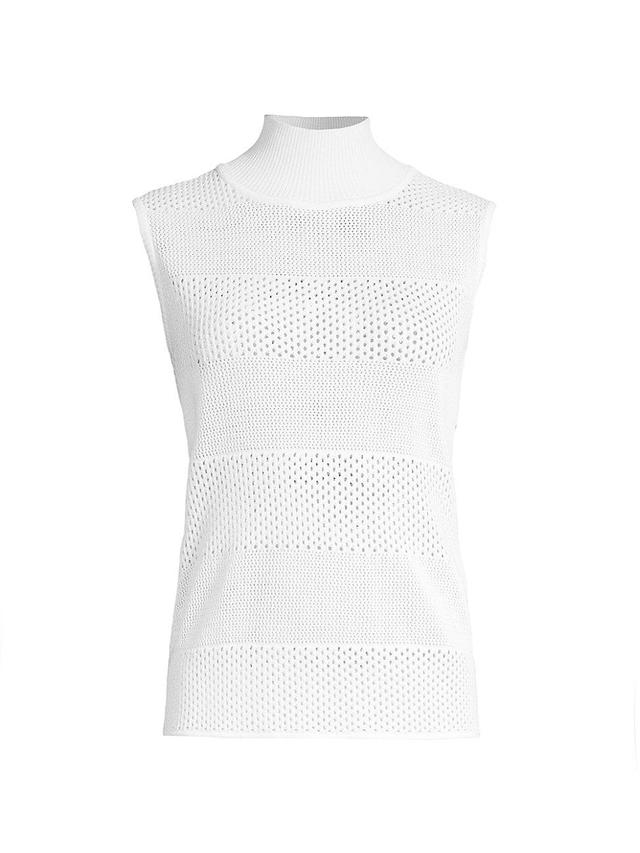 Womens Mock-Turtleneck Tank Top Product Image