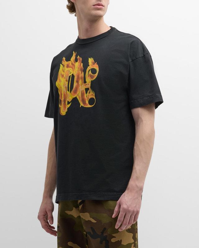 Mens Burning Monogram T-Shirt Product Image