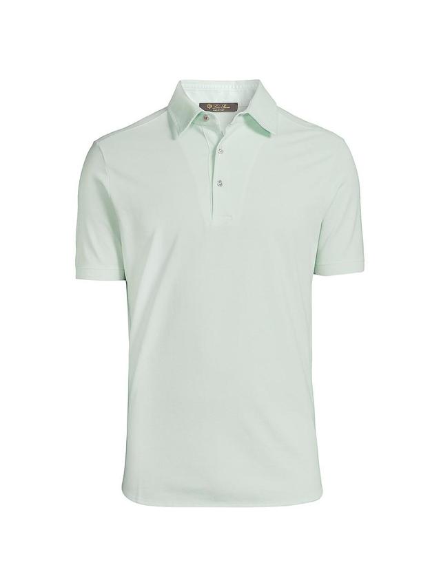 Mens Piqu Dyed Polo Shirt Product Image