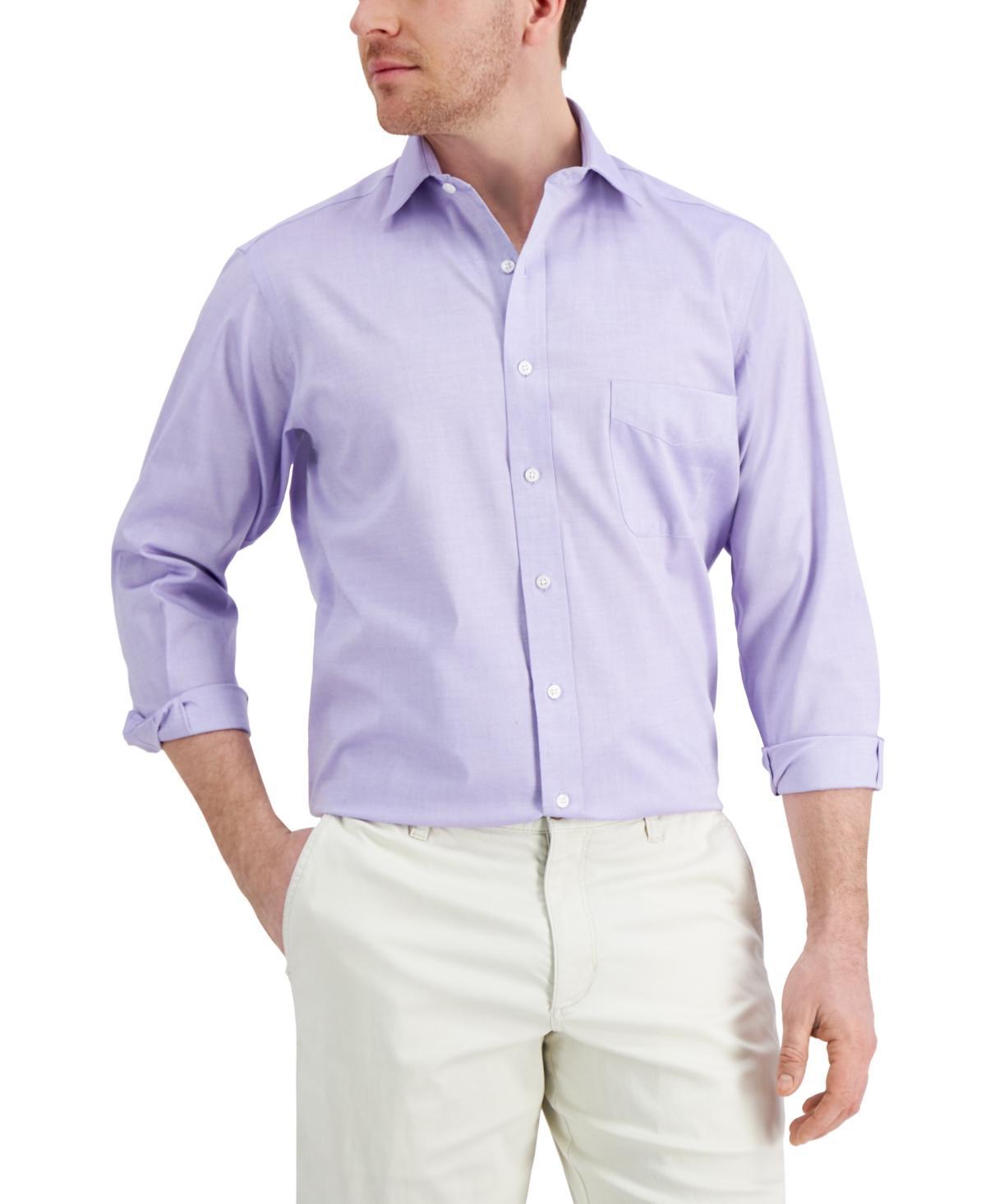 Club Room Mens Regular Fit Pinpoint Dress Shirt, Created for Macys Product Image