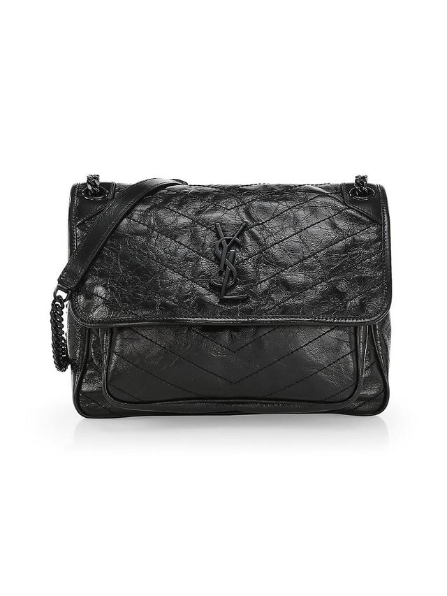 Womens Medium Niki Leather Crossbody Bag Product Image