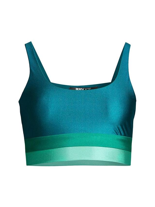 Womens Mackenzie Colorblocked Bikini Top Product Image