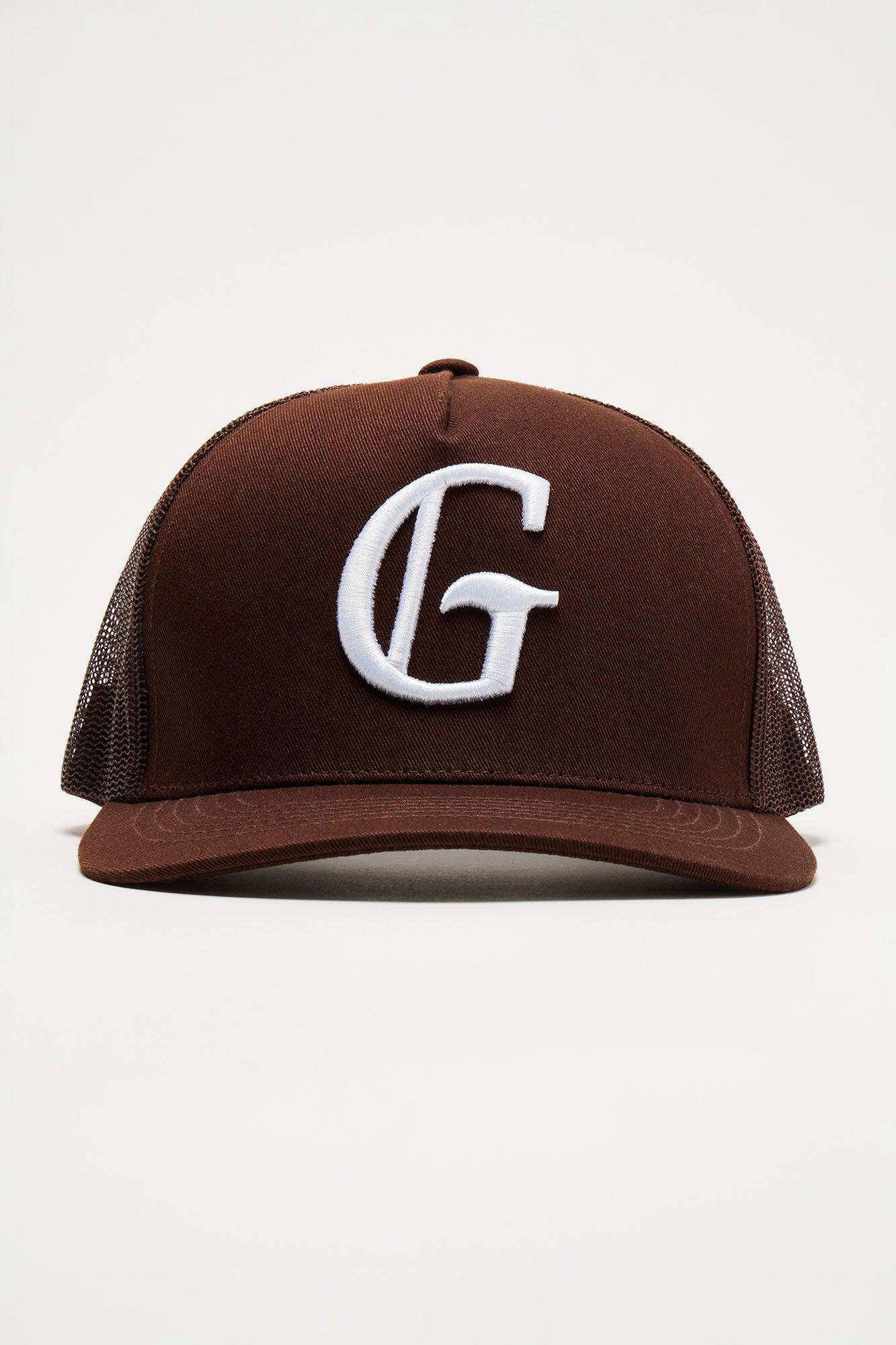 Georgia Twill Trucker Hat - Dark Brown Product Image