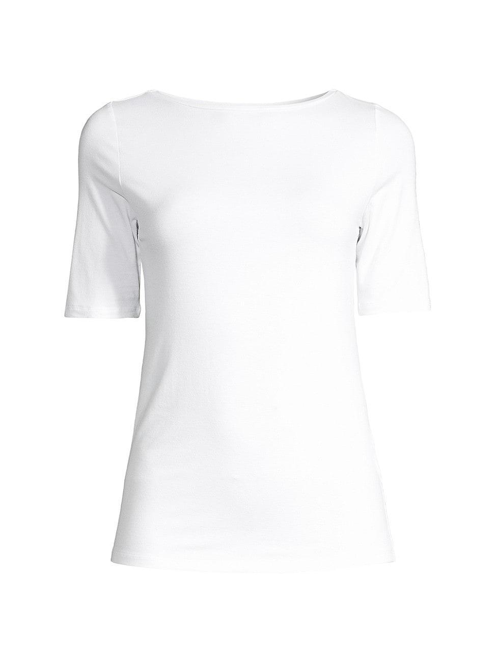 Womens Soft-Touch Boatneck Tee Product Image