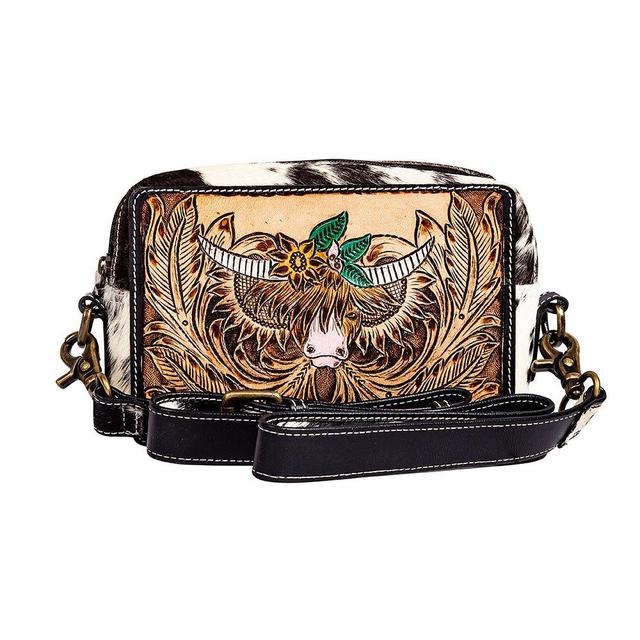 Bloomin' Steer Hand-tooled Leather Bag Product Image