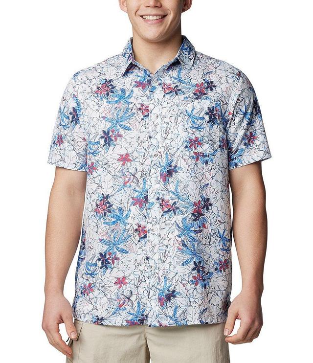 Columbia Super Slack Tide™ Short Sleeve Tropical Printed Woven Camp Shirt Product Image