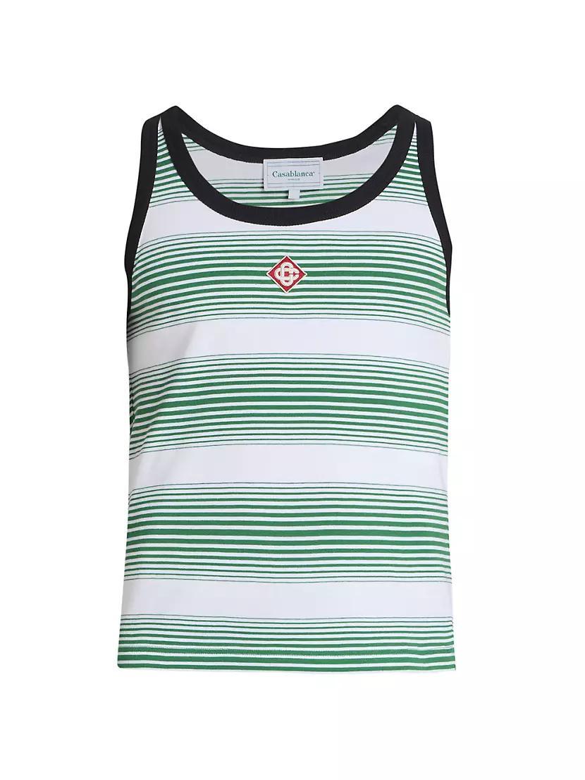 Logo Stripe Ringer Tank Top Product Image