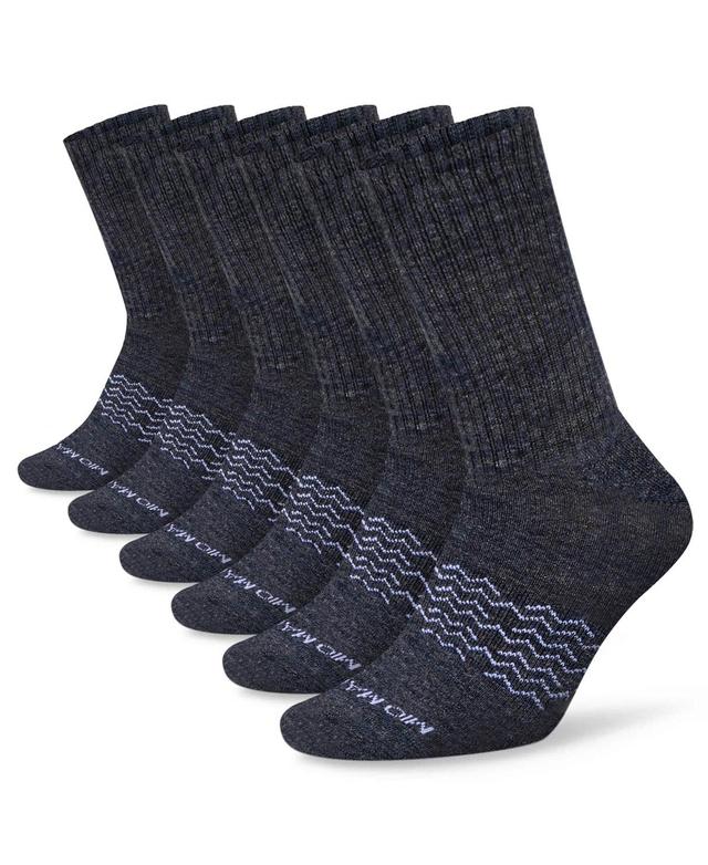 Mens Moisture Control Athletic Crew Socks 6 Pack Product Image