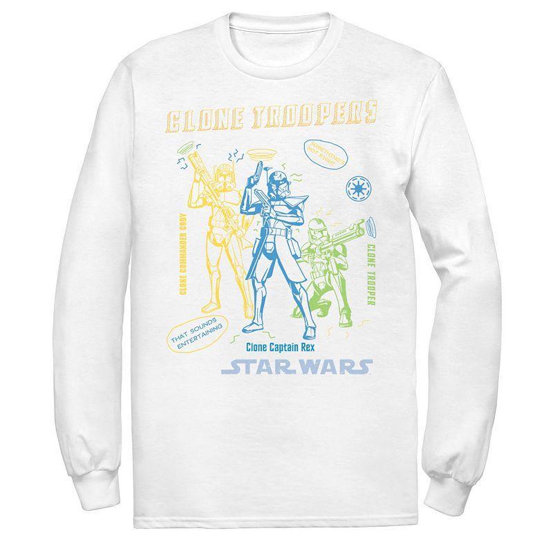 Mens Star Wars: Clone Wars Clone Troopers Doodles Tee Product Image