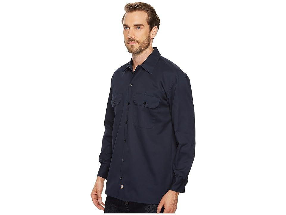 Dickies Long Sleeve Work Shirt (Dark ) Men's Long Sleeve Button Up Product Image