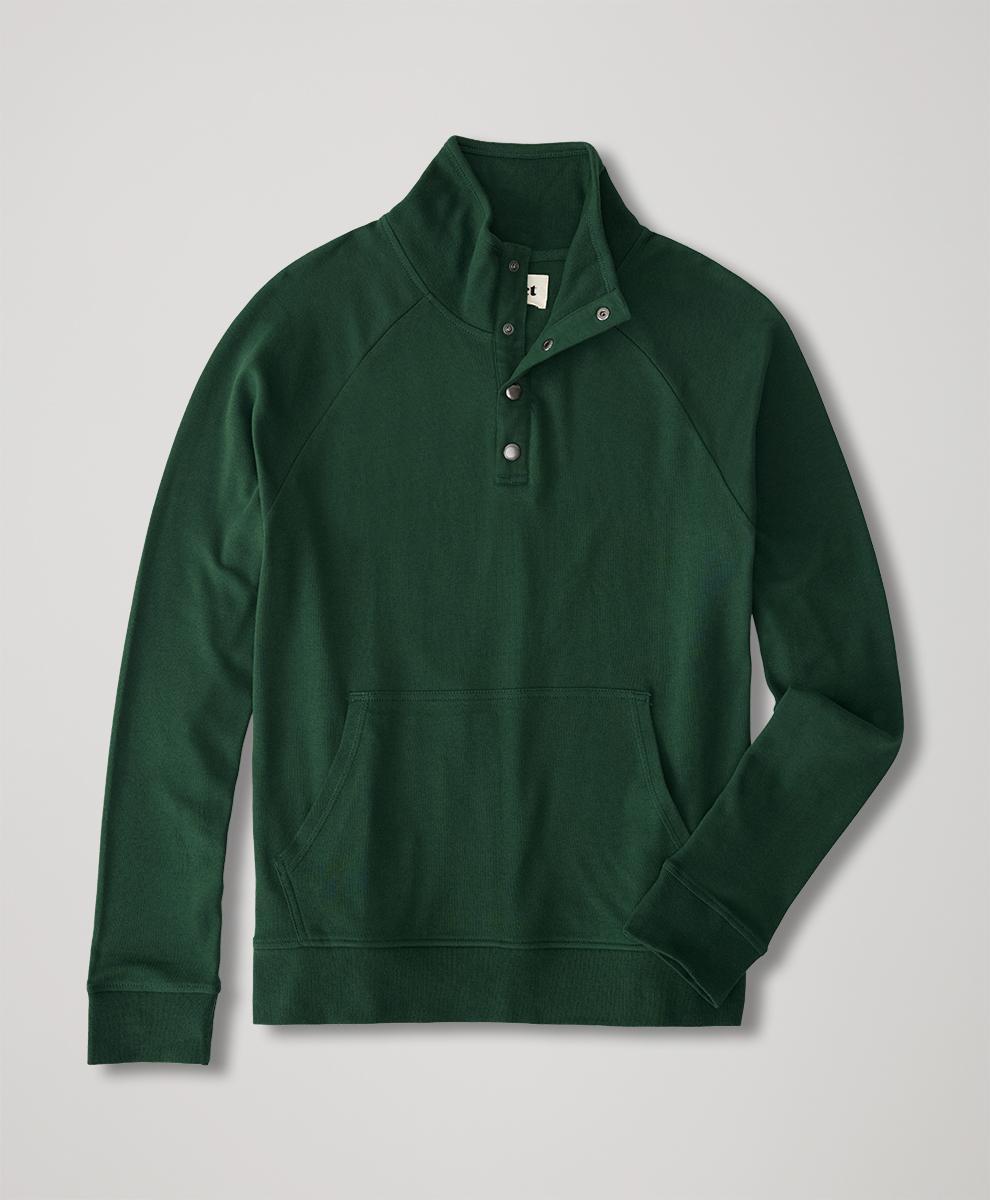 Organic Cotton Airplane Quarter Pullover Sweatshirt Product Image