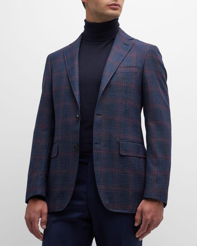 Mens Plaid Sport Jacket Product Image