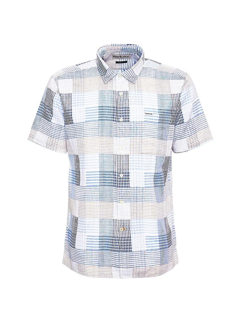 Mens Oakshore Summer Patchwork Cotton Shirt Product Image