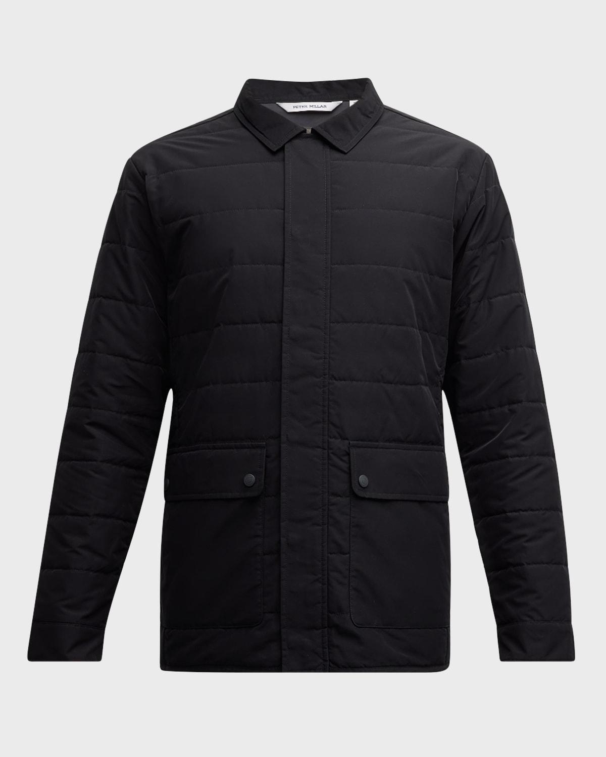 Mens Mercer Concealed-Zip Quilted Jacket Product Image