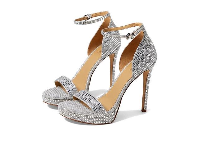 Jordyn Embellished Glitter Chain Mesh Platform Sandal Product Image