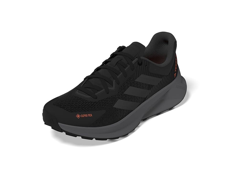 adidas Outdoor Terrex SoulStride Flow GORE-TEX(r) (Core /Grey Six/Impact Orange) Men's Shoes Product Image