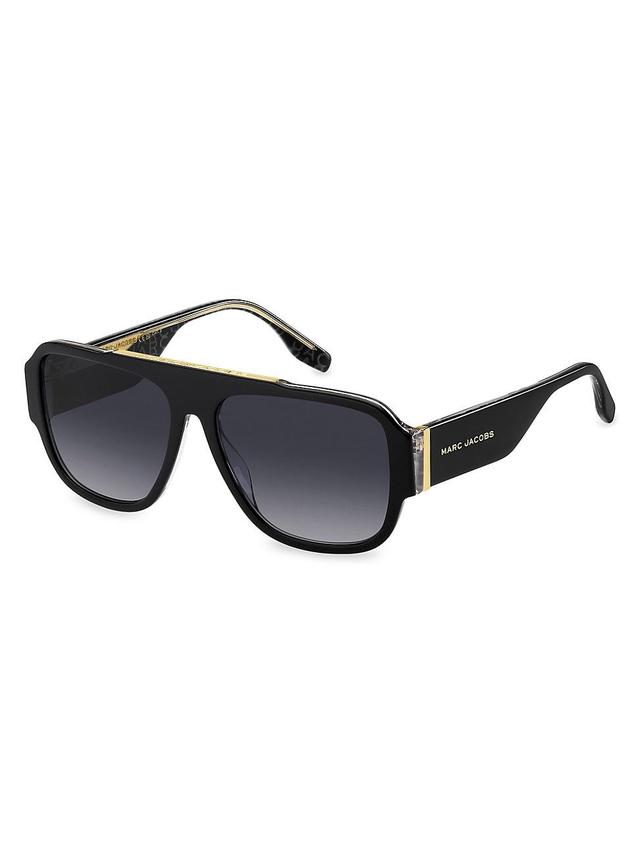 Marc 756S Flat-Top Acetate Rectangle Sunglasses Product Image