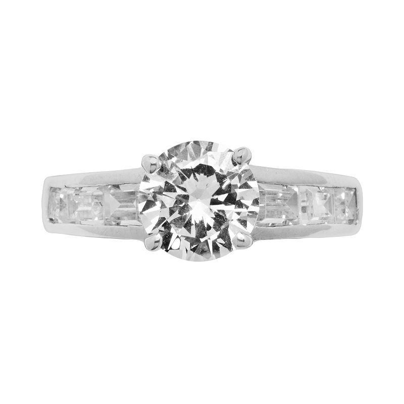 Traditions Jewelry Company Sterling Silver Cubic Zirconia Ring, Womens Product Image