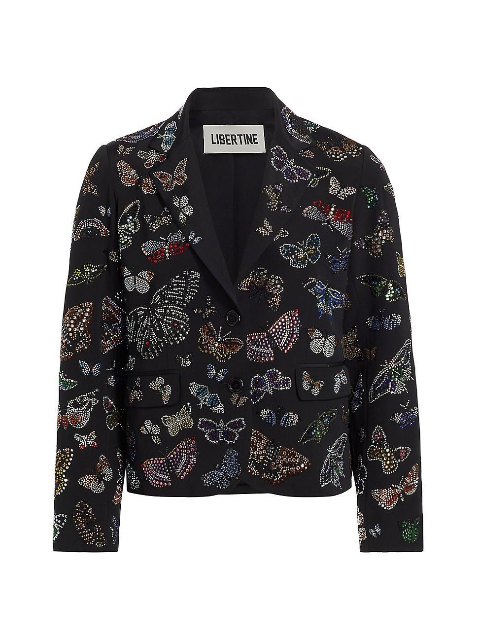 Womens Millions Of Butterflies Short Blazer Product Image