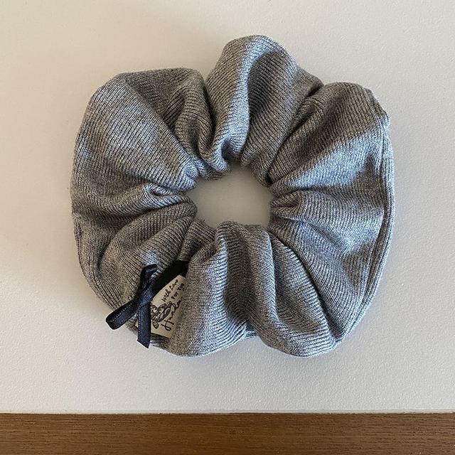 Bow Accent Plain Scrunchie Product Image