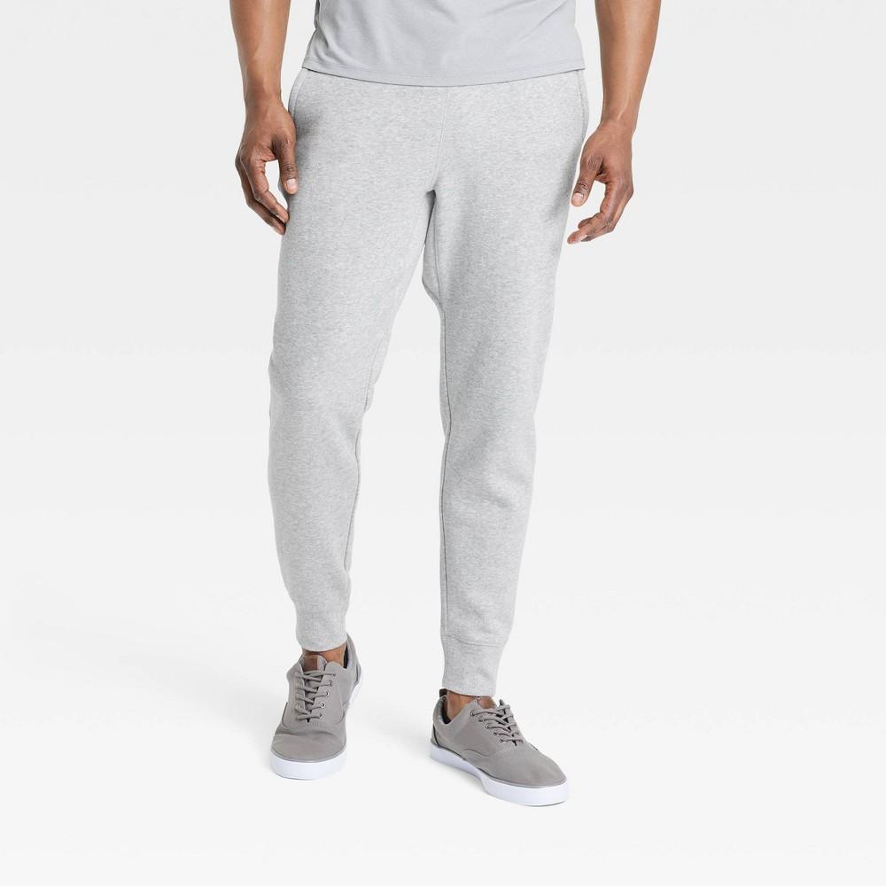 Mens Cotton Fleece Joggers - All in Motion Black L Product Image