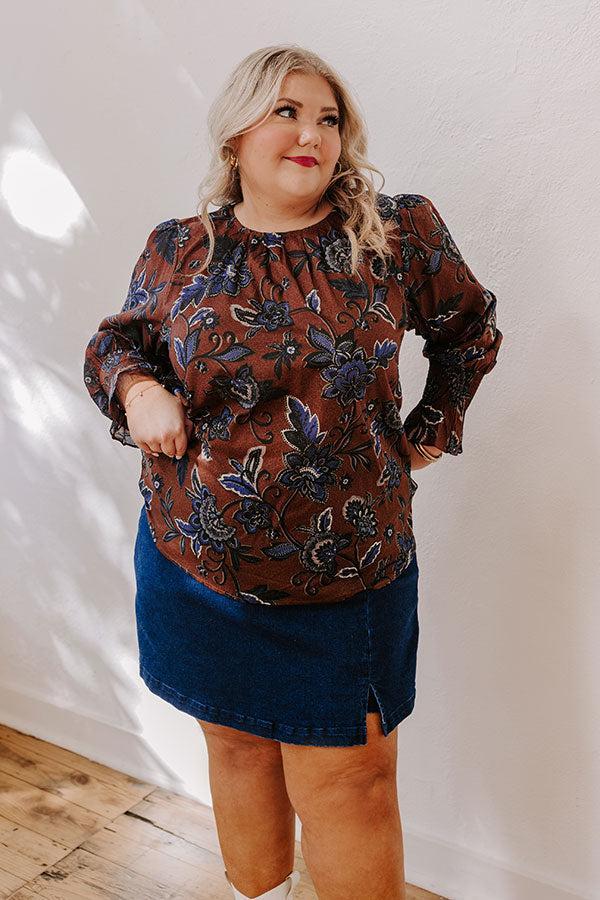 Autumn Aura Floral Shift Top Curves Product Image