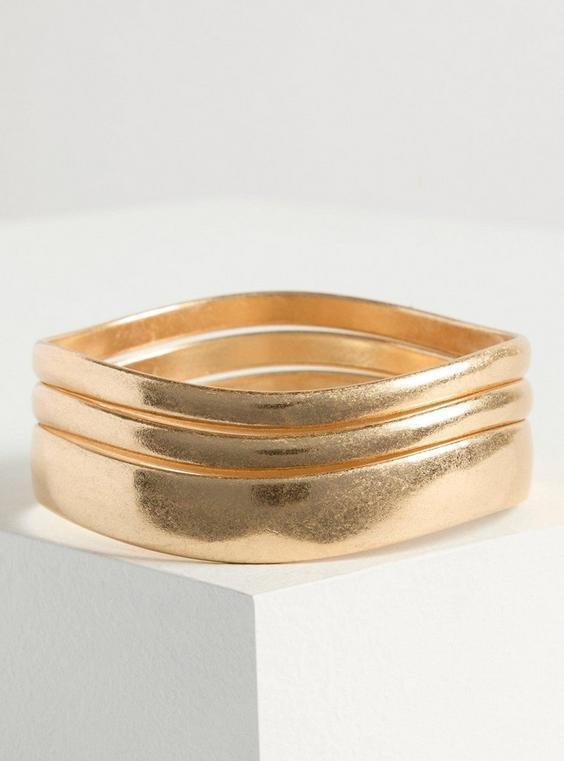 Burnished Bangle Bracelet Set Product Image