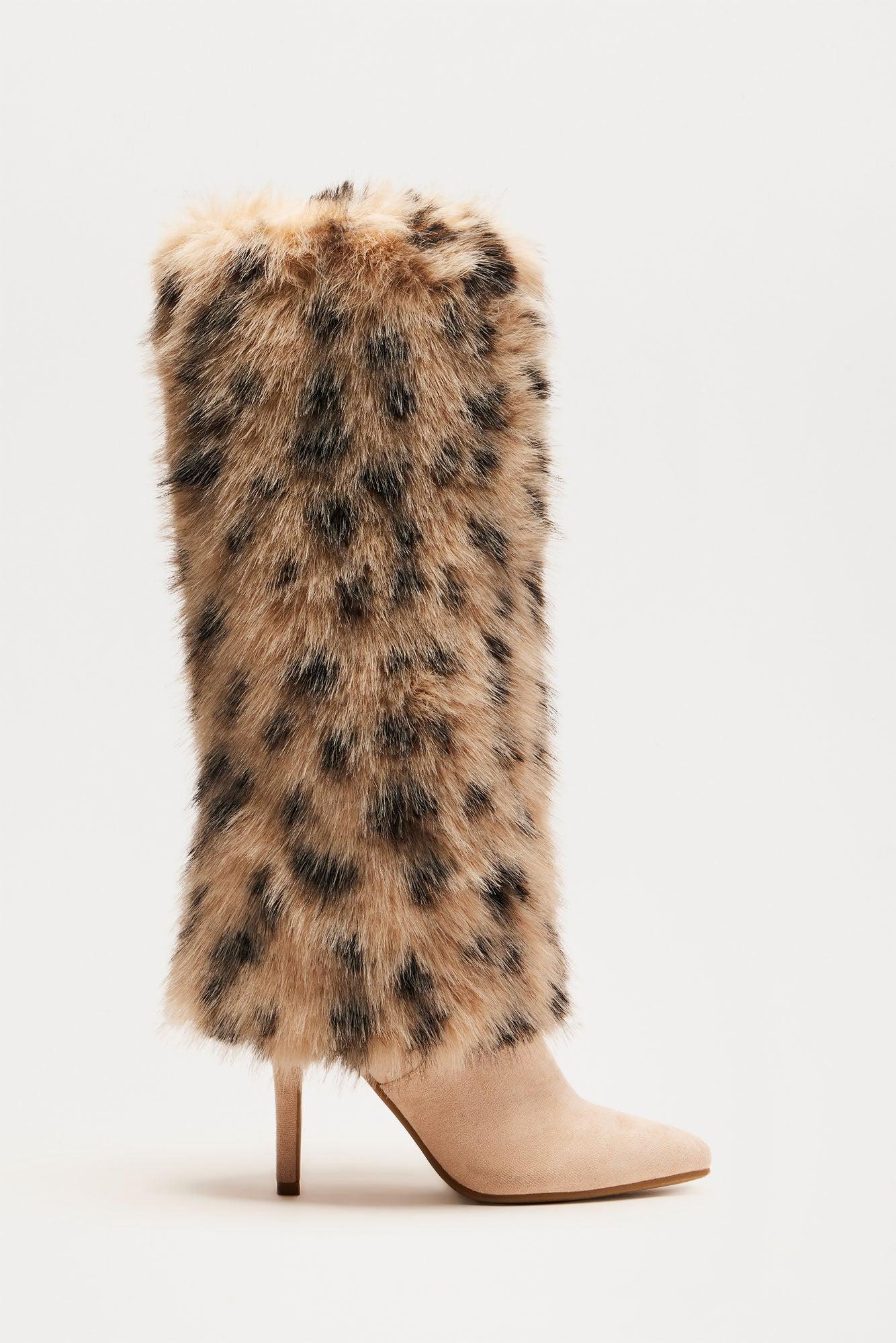 Go All Out Knee High Boots - Leopard Product Image