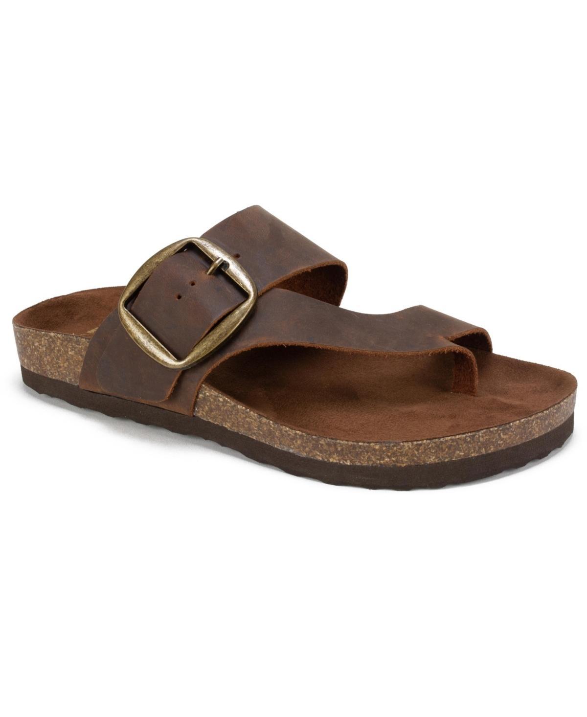 White Mountain Womens Harley Footbed Sandals - White Product Image