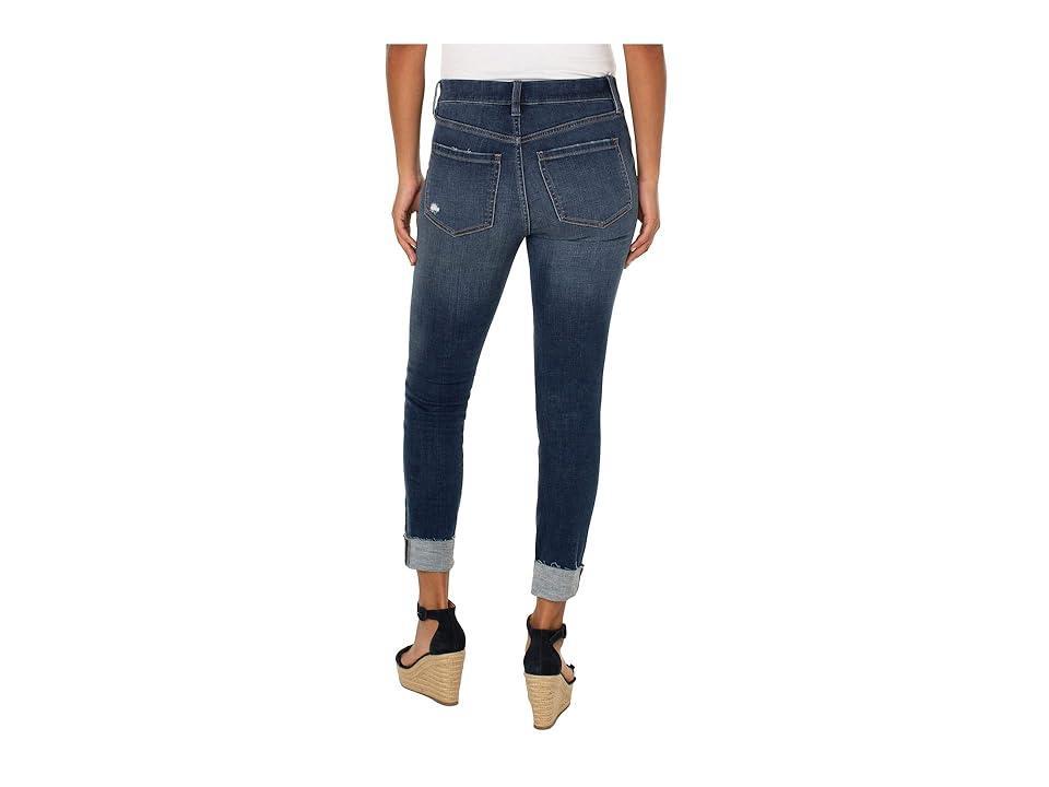 Liverpool Los Angeles Gia Glider Pull-On Crop Skinny with Cuff Cut Hem in Fanning (Fanning) Women's Jeans Product Image