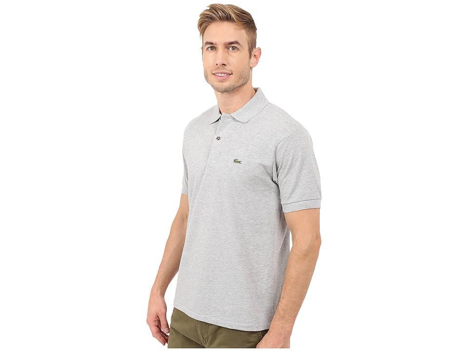 Lacoste Men's Classic Chine Pique Polo Shirt (Silver Grey Chine) Men's Clothing Product Image