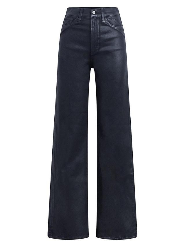 Womens The Mia Coated High-Rise Flare Jeans Product Image