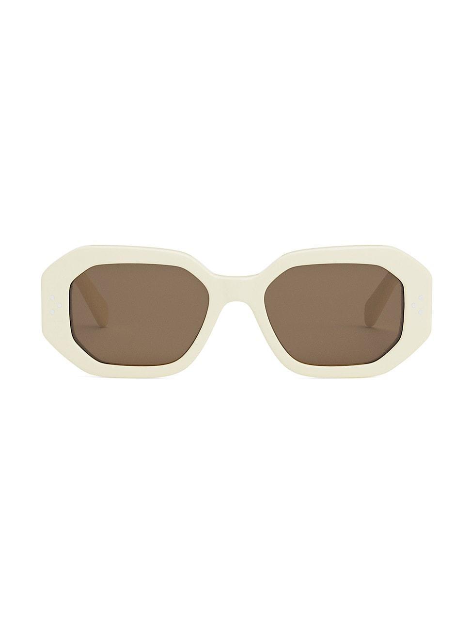 CELINE Bold 3 Dots 53mm Geometric Sunglasses Product Image