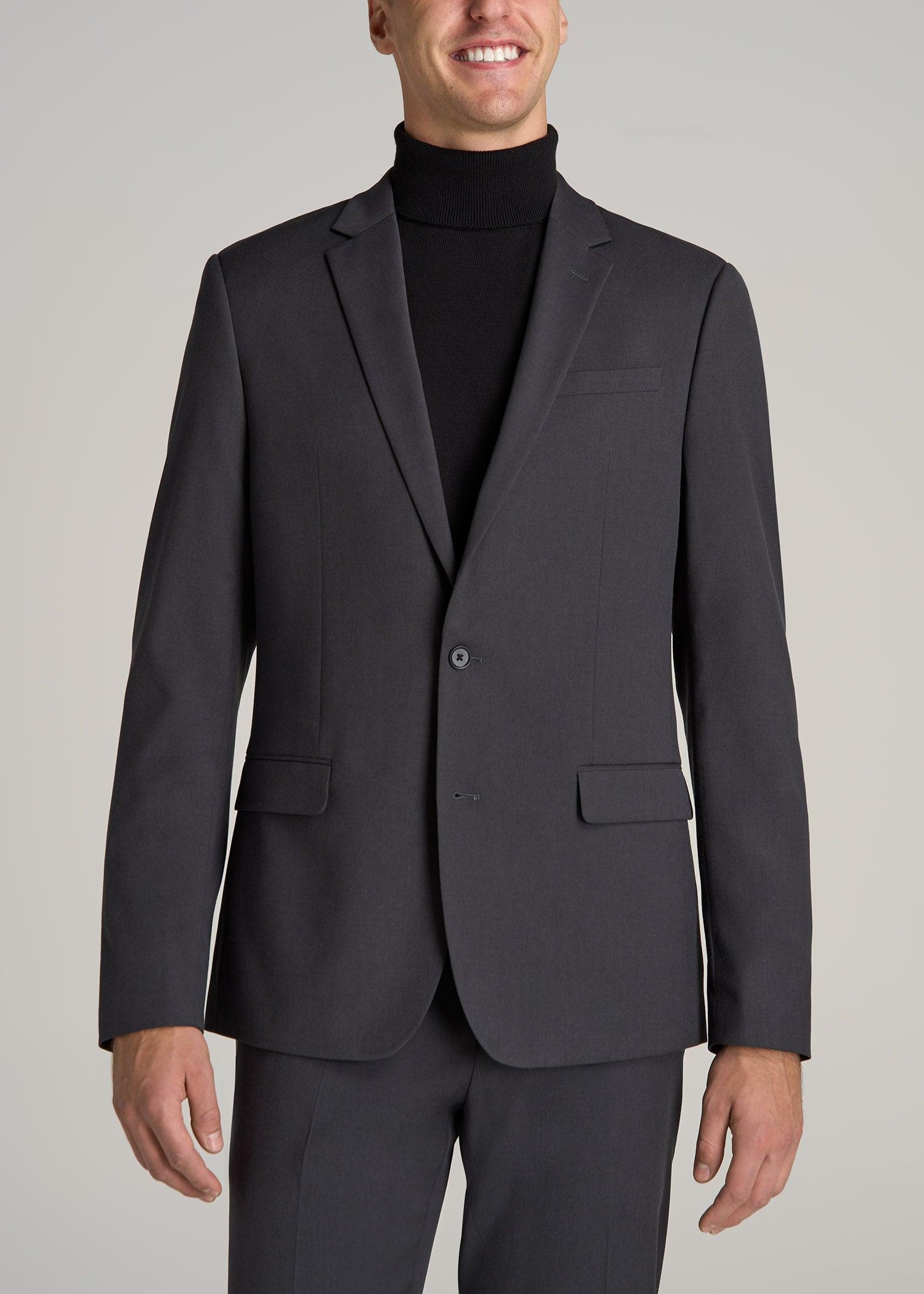 Suit Jacket for Tall Men in Mid Grey Male Product Image