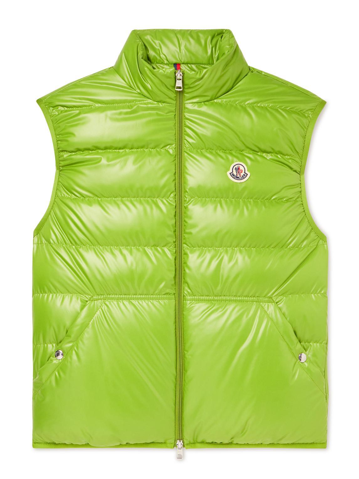 Aube Recycled-shell Quilted Down Gilet In Green Product Image